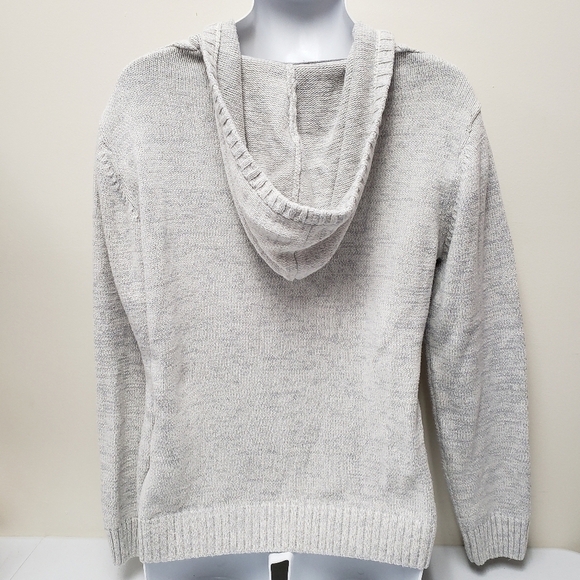 Retrofit Vintage Mens Cable Knit Sweater Hoodie Size Large - Picture 2 of 8